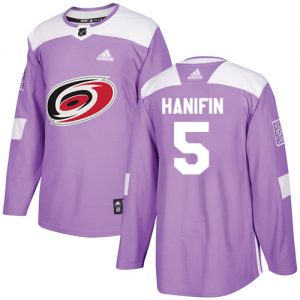 Dětské NHL Carolina Hurricanes dresy 5 Noah Hanifin Authentic Nachový Adidas Fights Cancer Practice