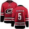 Pánské NHL Carolina Hurricanes dresy 5 Noah Hanifin Breakaway Červené Fanatics Branded Domácí
