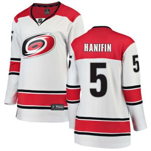 Dámské NHL Carolina Hurricanes dresy 5 Noah Hanifin Breakaway Bílý Fanatics Branded Venkovní