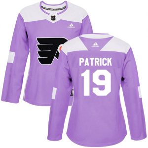 Dámské NHL Philadelphia Flyers dresy 19 Nolan Patrick Authentic Nachový Adidas Fights Cancer Practice