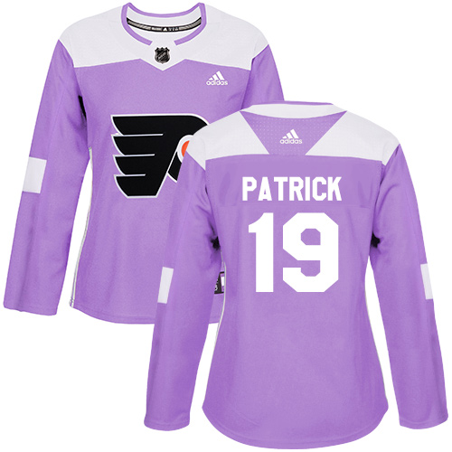 Dámské NHL Philadelphia Flyers dresy 19 Nolan Patrick Authentic Nachový Adidas Fights Cancer Practice