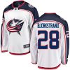 Pánské NHL Columbus Blue Jackets dresy 28 Oliver Bjorkstrand Breakaway Bílý Fanatics Branded Venkovní