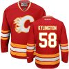 Pánské NHL Calgary Flames dresy 58 Oliver Kylington Authentic Červené Reebok Alternativní hokejové dresy