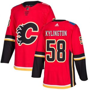 Dětské NHL Calgary Flames dresy 58 Oliver Kylington Authentic Červené Adidas Domácí
