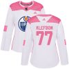 Dámské NHL Edmonton Oilers dresy 77 Oscar Klefbom Authentic Bílý Růžový Adidas Fashion