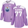 Dětské NHL Edmonton Oilers dresy 77 Oscar Klefbom Authentic Nachový Adidas Fights Cancer Practice