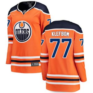 Dámské NHL Edmonton Oilers dresy 77 Oscar Klefbom Breakaway Oranžový Fanatics Branded Domácí