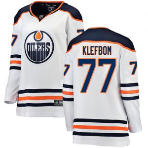 Dámské NHL Edmonton Oilers dresy 77 Oscar Klefbom Breakaway Bílý Fanatics Branded Venkovní