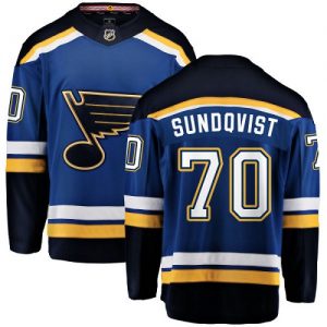 Pánské NHL St. Louis Blues dresy 70 Oskar Sundqvist Breakaway královská modrá Fanatics Branded Domácí