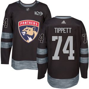 Pánské NHL Florida Panthers dresy 74 Owen Tippett Authentic Černá Adidas 1917 2017 100th Anniversary