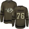Pánské NHL Nashville Predators dresy 76 P.K Subban Authentic Zelená Adidas Salute to Service