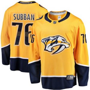 Pánské NHL Nashville Predators dresy 76 P.K Subban Breakaway Zlato Fanatics Branded Domácí