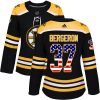 Dámské NHL Boston Bruins dresy Patrice Bergeron 37 Authentic Černá Adidas USA Flag Fashion