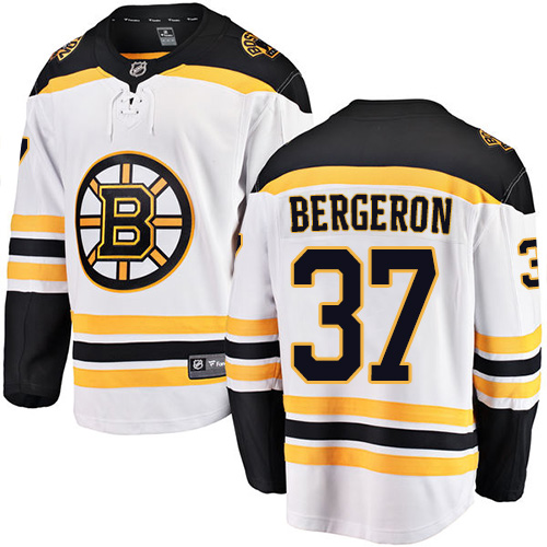 Dětské NHL Boston Bruins dresy Patrice Bergeron 37 Breakaway Bílý Fanatics Branded Venkovní