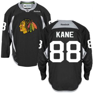 Pánské NHL Chicago Blackhawks dresy 88 Patrick Kane Authentic Černá Reebok Practice