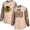 Pánské NHL Chicago Blackhawks dresy 88 Patrick Kane Authentic Camo Adidas Veterans Day Practice