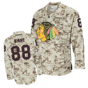 Pánské NHL Chicago Blackhawks dresy 88 Patrick Kane Authentic Camouflage Reebok hokejové dresy