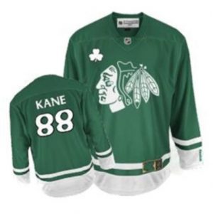 Pánské NHL Chicago Blackhawks dresy 88 Patrick Kane Authentic Zelená Reebok St Pattys Day