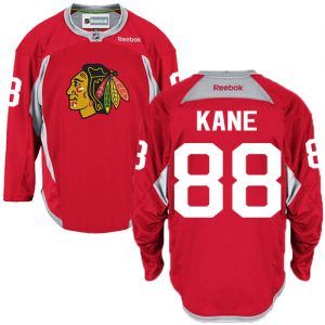 Pánské NHL Chicago Blackhawks dresy 88 Patrick Kane Authentic Červené Reebok Practice