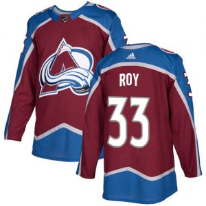 Pánské NHL Colorado Avalanche dresy 33 Patrick Roy Authentic Burgundy Červené Adidas Domácí