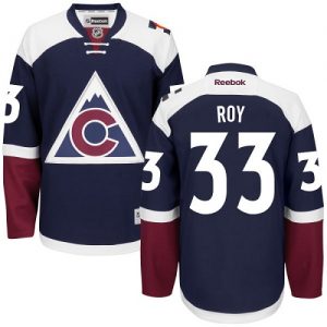 Dětské NHL Colorado Avalanche dresy 33 Patrick Roy Authentic modrá Reebok Alternativní hokejové dresy