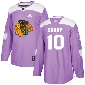 Pánské NHL Chicago Blackhawks dresy 10 Patrick Sharp Authentic Nachový Adidas Fights Cancer Practice