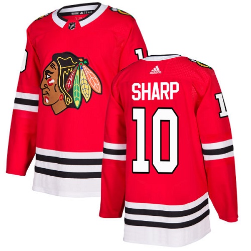 Pánské NHL Chicago Blackhawks dresy 10 Patrick Sharp Authentic Červené Adidas Domácí
