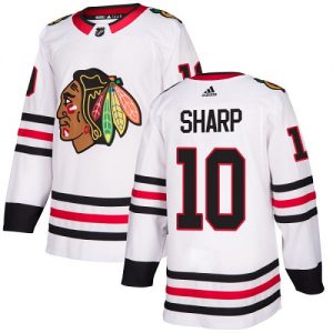 Pánské NHL Chicago Blackhawks dresy 10 Patrick Sharp Authentic Bílý Adidas Venkovní