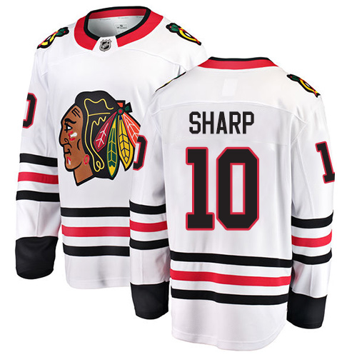 Pánské NHL Chicago Blackhawks dresy 10 Patrick Sharp Breakaway Bílý Fanatics Branded Venkovní