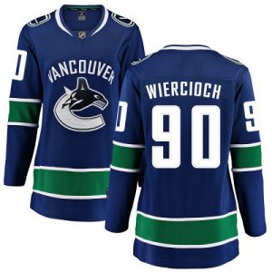 Dámské NHL Vancouver Canucks dresy 90 Patrick Wiercioch Breakaway modrá Fanatics Branded Domácí