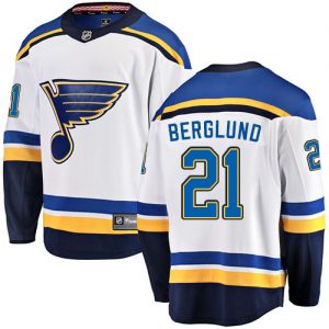 Pánské NHL St. Louis Blues dresy 21 Patrik Berglund Breakaway Bílý Fanatics Branded Venkovní