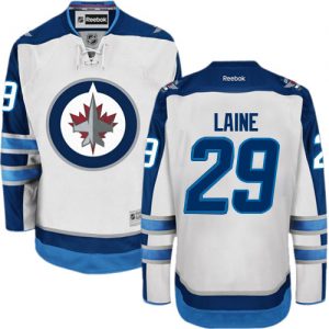 Dámské NHL Winnipeg Jets dresy 29 Patrik Laine Authentic Bílý Reebok Venkovní hokejové dresy