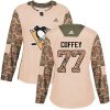 Dámské NHL Pittsburgh Penguins dresy 77 Paul Coffey Authentic Camo Adidas Veterans Day Practice
