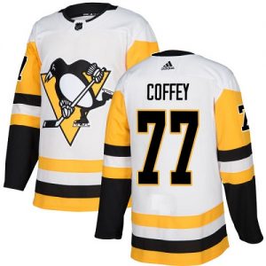 Dámské NHL Pittsburgh Penguins dresy 77 Paul Coffey Authentic Bílý Adidas Venkovní