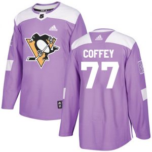 Dětské NHL Pittsburgh Penguins dresy 77 Paul Coffey Authentic Nachový Adidas Fights Cancer Practice