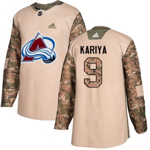 Dětské NHL Colorado Avalanche dresy 9 Paul Kariya Authentic Camo Adidas Veterans Day Practice