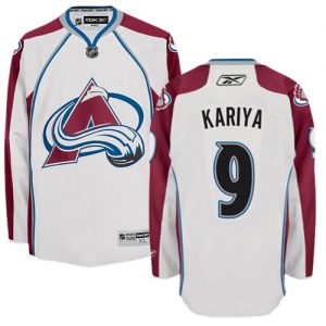 Dětské NHL Colorado Avalanche dresy 9 Paul Kariya Authentic Bílý Reebok Venkovní hokejové dresy