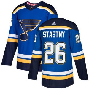 Pánské NHL St. Louis Blues dresy 26 Paul Stastny Authentic královská modrá Adidas Domácí