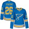 Dámské NHL St. Louis Blues dresy 26 Paul Stastny Authentic modrá Reebok 2017 Winter Classic