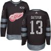 Pánské NHL Detroit Red Wings dresy 13 Pavel Datsyuk Authentic Černá Adidas 1917 2017 100th Anniversary