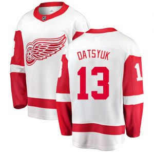 Pánské NHL Detroit Red Wings dresy 13 Pavel Datsyuk Breakaway Bílý Fanatics Branded Venkovní