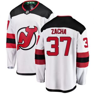 Pánské NHL New Jersey Devils dresy 37 Pavel Zacha Breakaway Bílý Fanatics Branded Venkovní