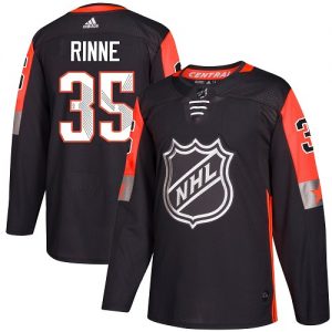 Pánské NHL Nashville Predators dresy 35 Pekka Rinne Authentic Černá Adidas 2018 All Star Central Division