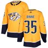 Pánské NHL Nashville Predators dresy 35 Pekka Rinne Authentic Zlato Adidas Domácí