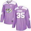 Pánské NHL Nashville Predators dresy 35 Pekka Rinne Authentic Nachový Adidas Fights Cancer Practice