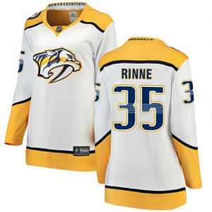 Dámské NHL Nashville Predators dresy 35 Pekka Rinne Breakaway Bílý Fanatics Branded Venkovní