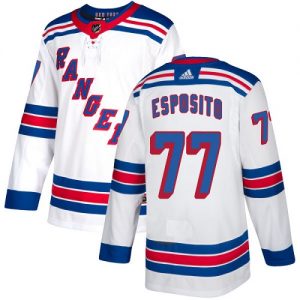 Dámské NHL New York Rangers dresy 77 Phil Esposito Authentic Bílý Adidas Venkovní