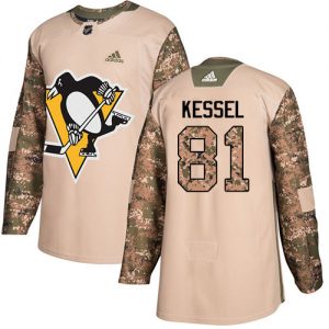 Dětské NHL Pittsburgh Penguins dresy 81 Phil Kessel Authentic Camo Adidas Veterans Day Practice