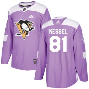 Dětské NHL Pittsburgh Penguins dresy 81 Phil Kessel Authentic Nachový Adidas Fights Cancer Practice