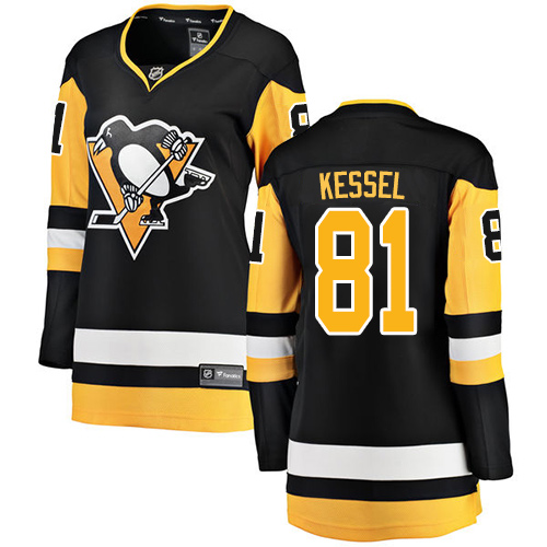Dámské NHL Pittsburgh Penguins dresy 81 Phil Kessel Breakaway Černá Fanatics Branded Domácí